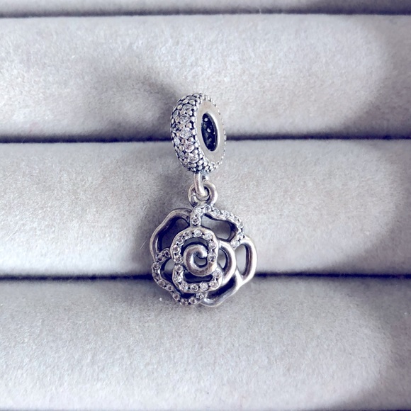 Pandora rose dangle charm - Picture 1 of 2